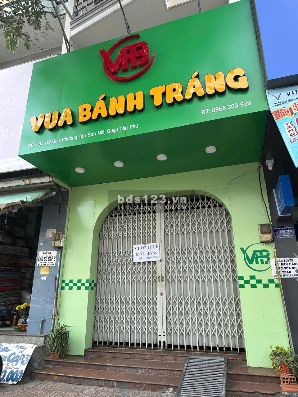 Cho thuê mặt bằng kinh doanh mặt tiền đường sầm uất đông…