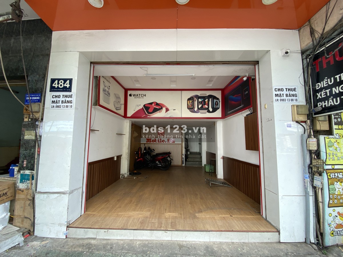 Mặt Bằng Cho Thuê Kinh Doanh 484 Lê Hồng Phong, Phường 1, Quận 10