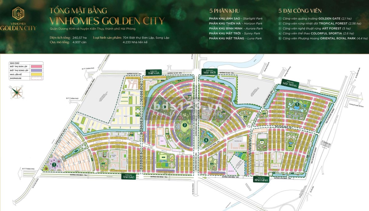 Vinhomes Dương Kinh - Phân Khu Thiên Hà | Tâm điểm sống xanh, kết nối toàn diện