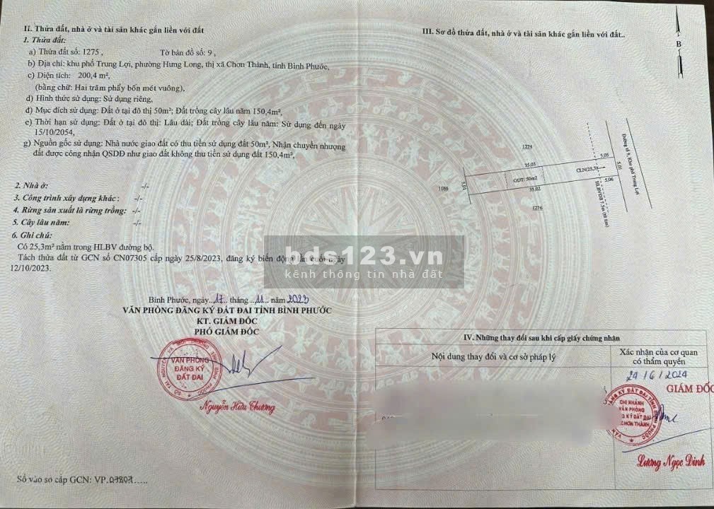 Bán đất nền ngay khu công nghiệp Becamex Chơn Thành Tỉnh Đồng Nai mới,