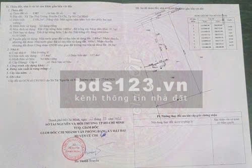 Bán 1508m2 đất thổ cư đã xây nhà vườn cấp 4 kiên cố,…