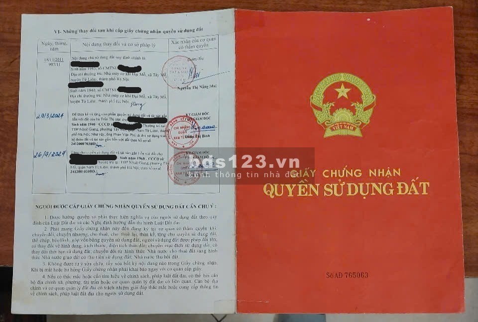 Bán gấp đất thổ cư, sổ đỏ chính chủ (1 chủ) tại Nhuệ…