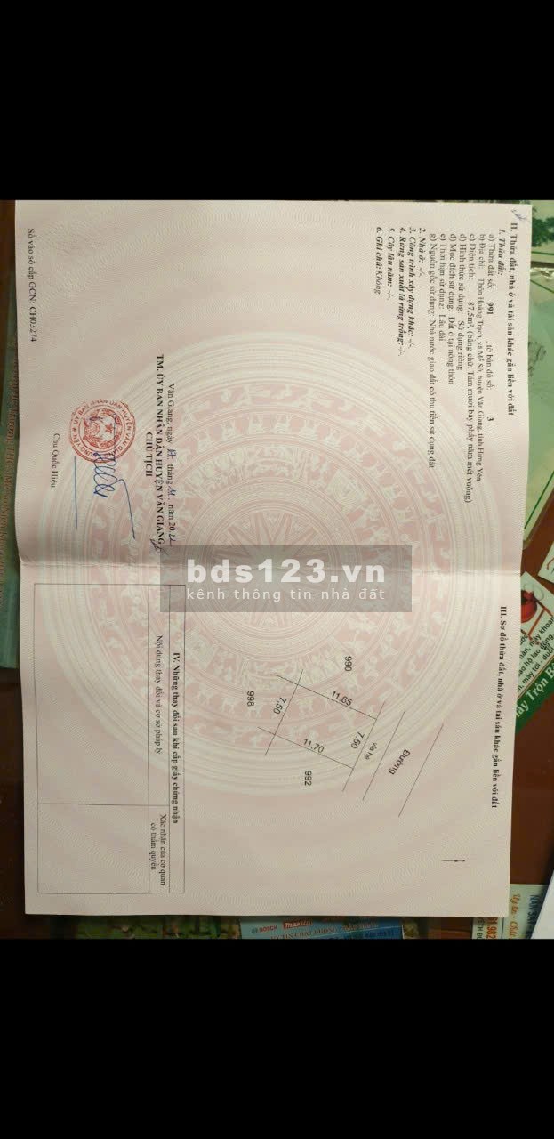 Bán đất Mễ Sở – Văn Giang, có sẵn nhà 2 tầng, gần Vành…