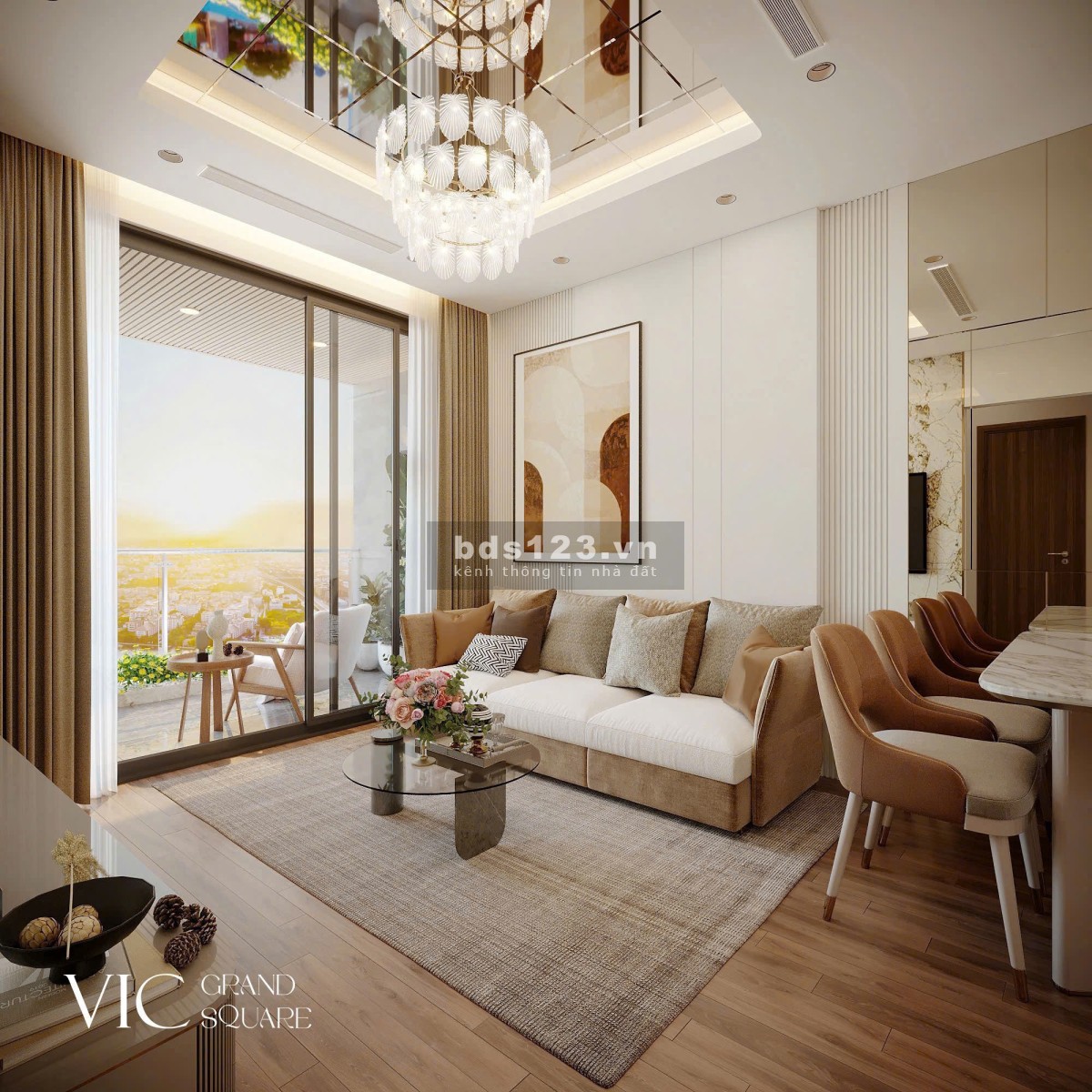 Bán căn hộ chung cư VIC Grand Square đường Hùng Vương, Việt Trì 2,7 tỷ đồng.