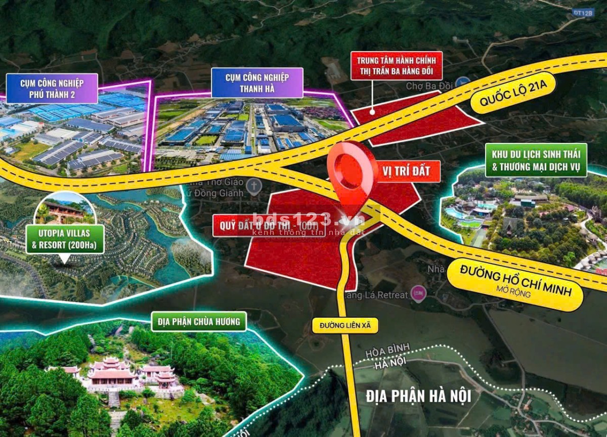 Đất Lạc Thủy, Hòa Bình chuẩn giá 546 triệu - 74m² sổ đỏ…