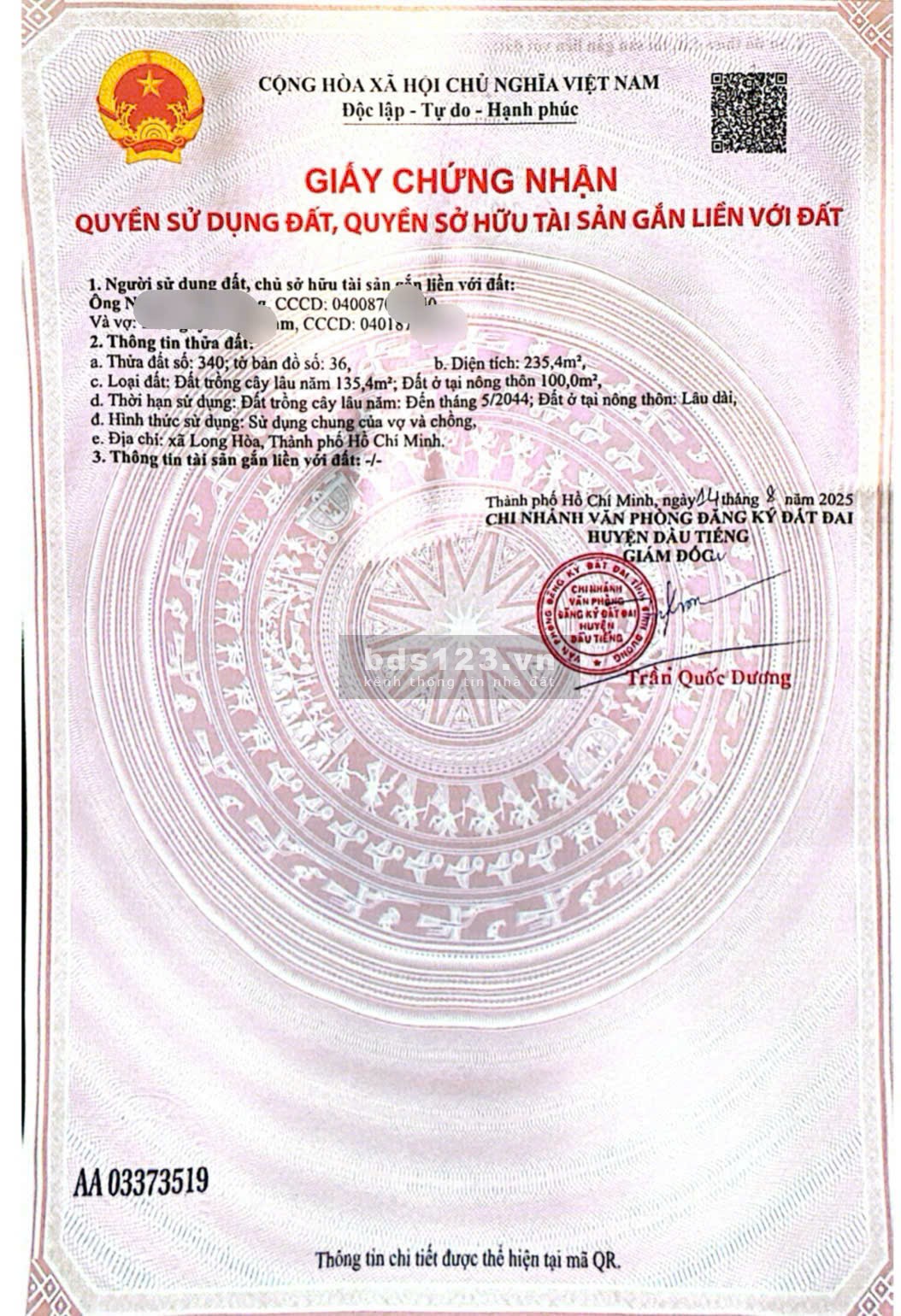 Đất đẹp giá tốt – ĐT750, Dầu Tiếng, Bình Dương