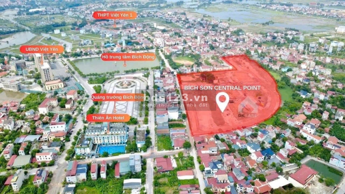 BÁN - Bích Sơn Central Point, Bích Động, Việt Yên 40 triệu/m2, 85m2-Mt 5m