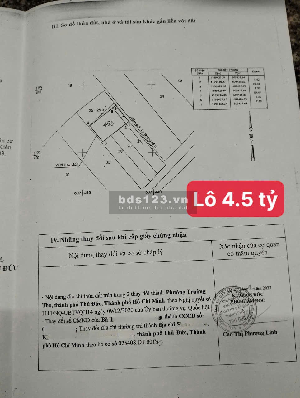 Chính chủ bán gấp 2 lô đất VIP ngay trung tâm Thủ Đức