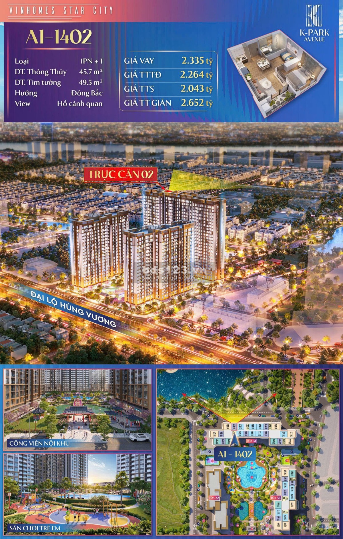 Căn hộ A1-1402 – K-Park Avenue - Lựa chọn đẳng cấp tại…