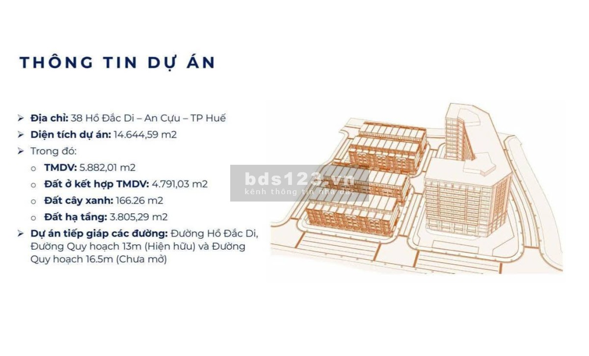 Sắp mở bán dự án 42 căn shophouse 38 Hồ Đắt Di