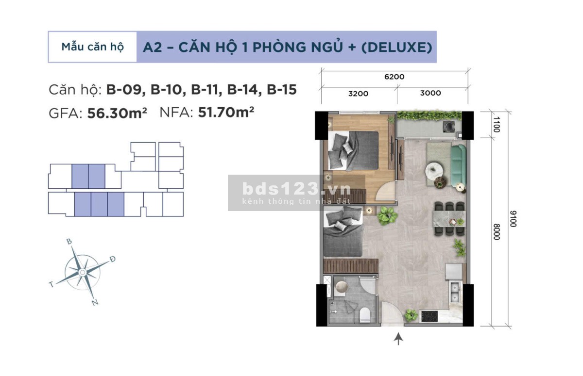 Căn hộ ven sông - Thanh toán 580tr nhận nhà - Khải Hoàn Prime