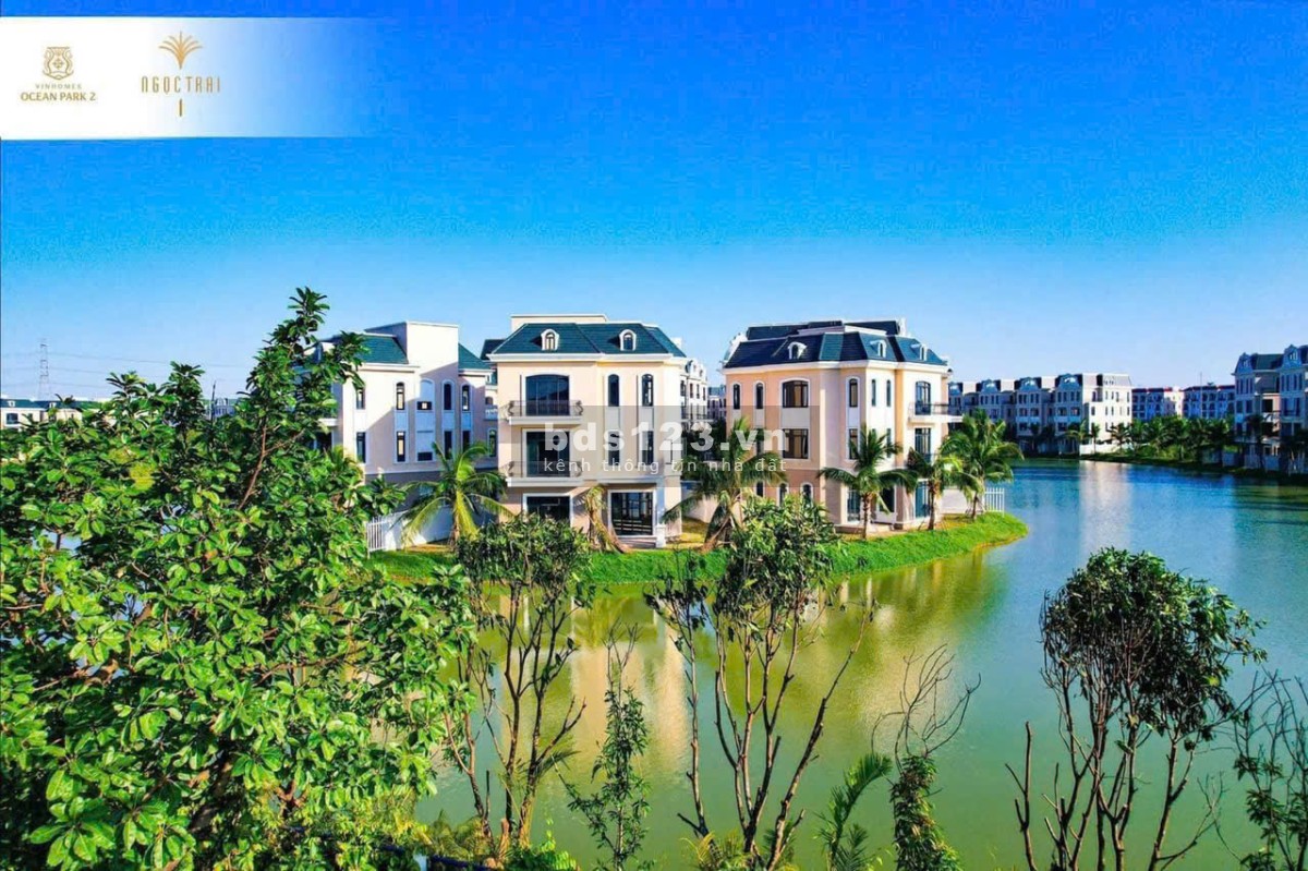 Bán Shophouse 120m đối diện 15 tòa chung cư và biển hồ tạo sóng Vinhomes Ocean Park 2 giá đầu tư