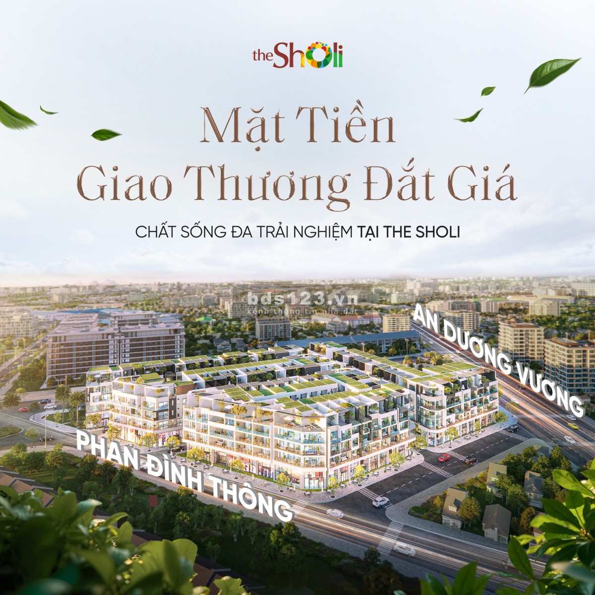 Shophouse The Sholi 13,5 tỷ/căn | Cam kết thuê 45tr/tháng + Tặng thang máy 300tr + 2 lượng vàng