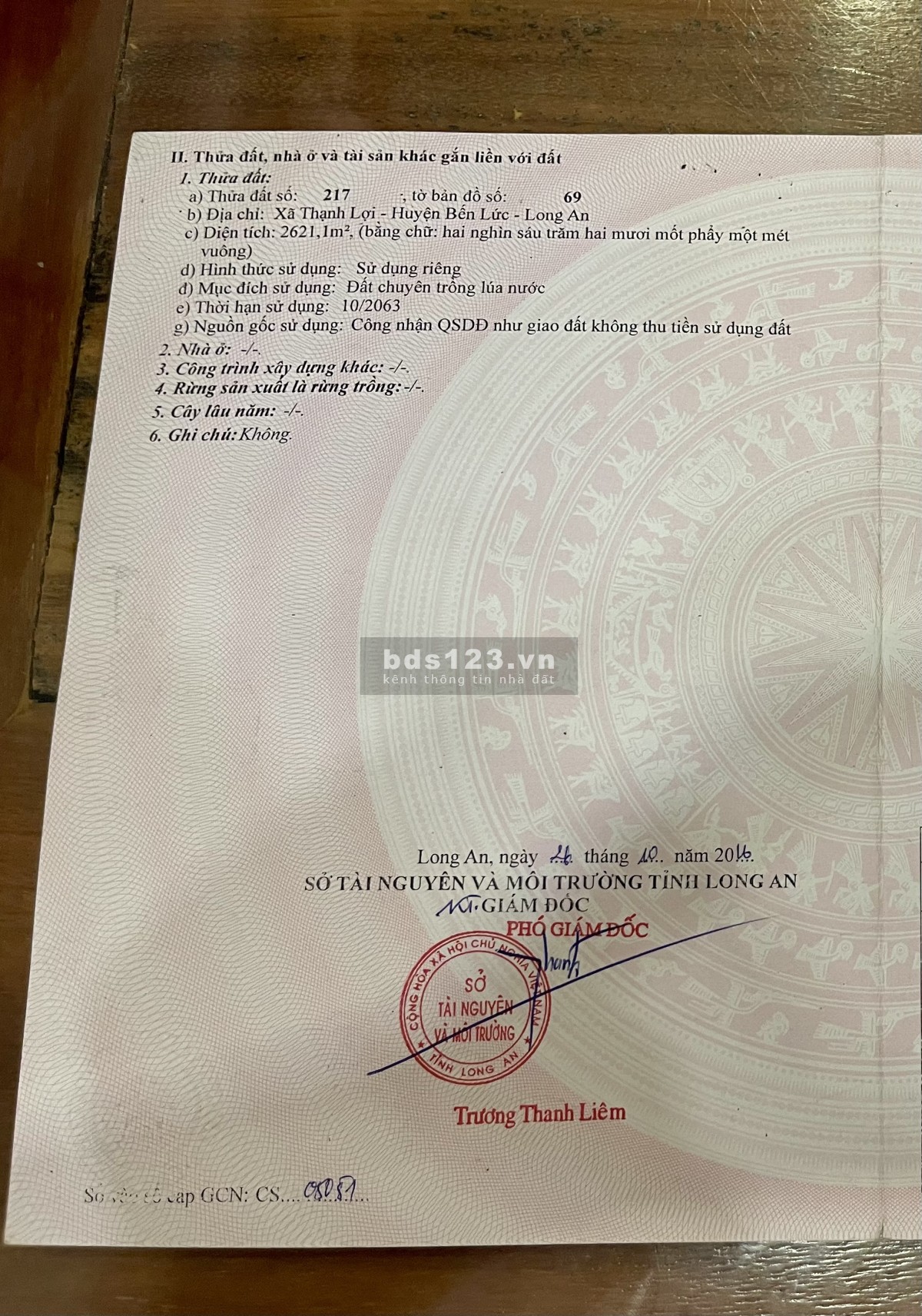 Bán đất 8100m2, 400m2 đất thổ cư đường Quốc lộ N2, Bến…