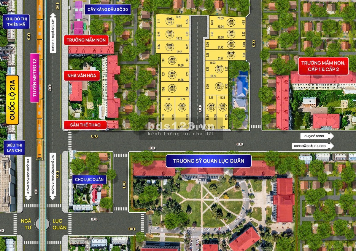 Hàng F0 Cho Nhà Đầu Tư – 16 Lô Đất Trục Chính Xã Đoài Phương