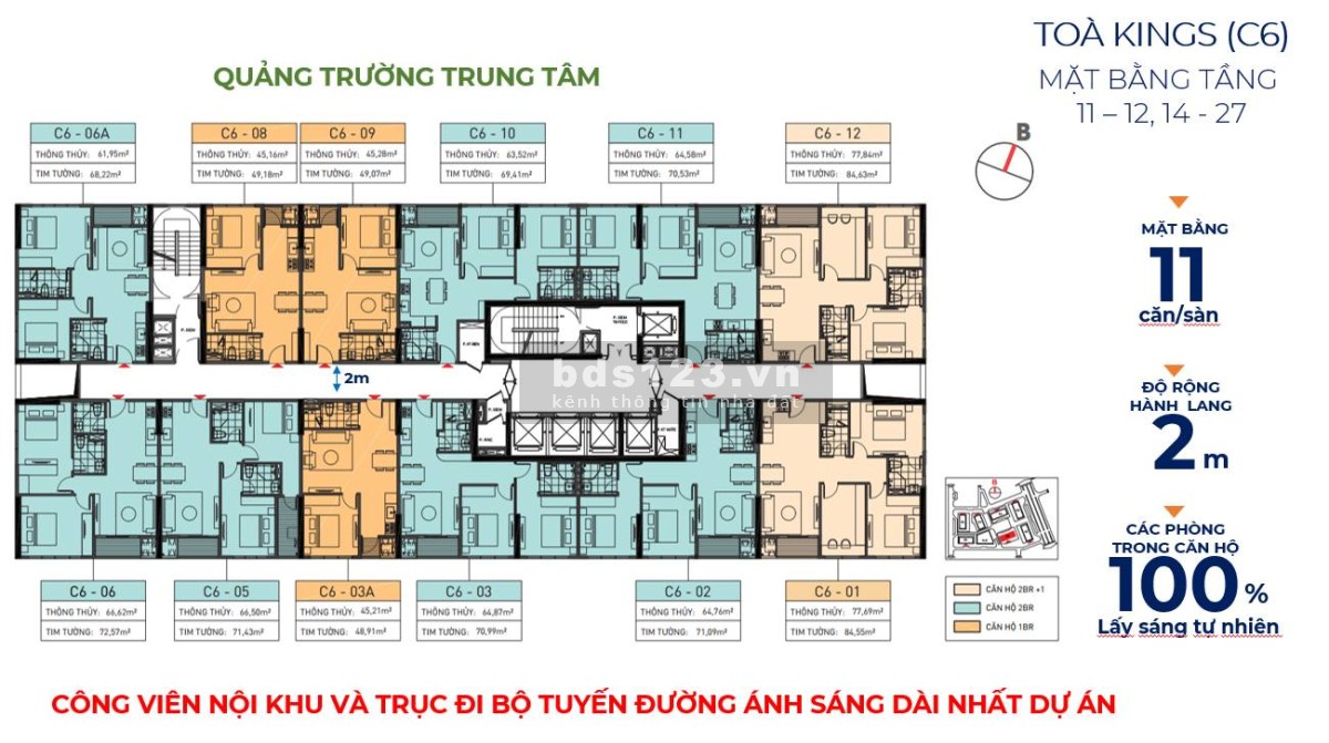 Chính chủ cần bán căn 1PN, giá 3ty9 toà KINGS bao mọi chi phí, sở hữu lâu dài