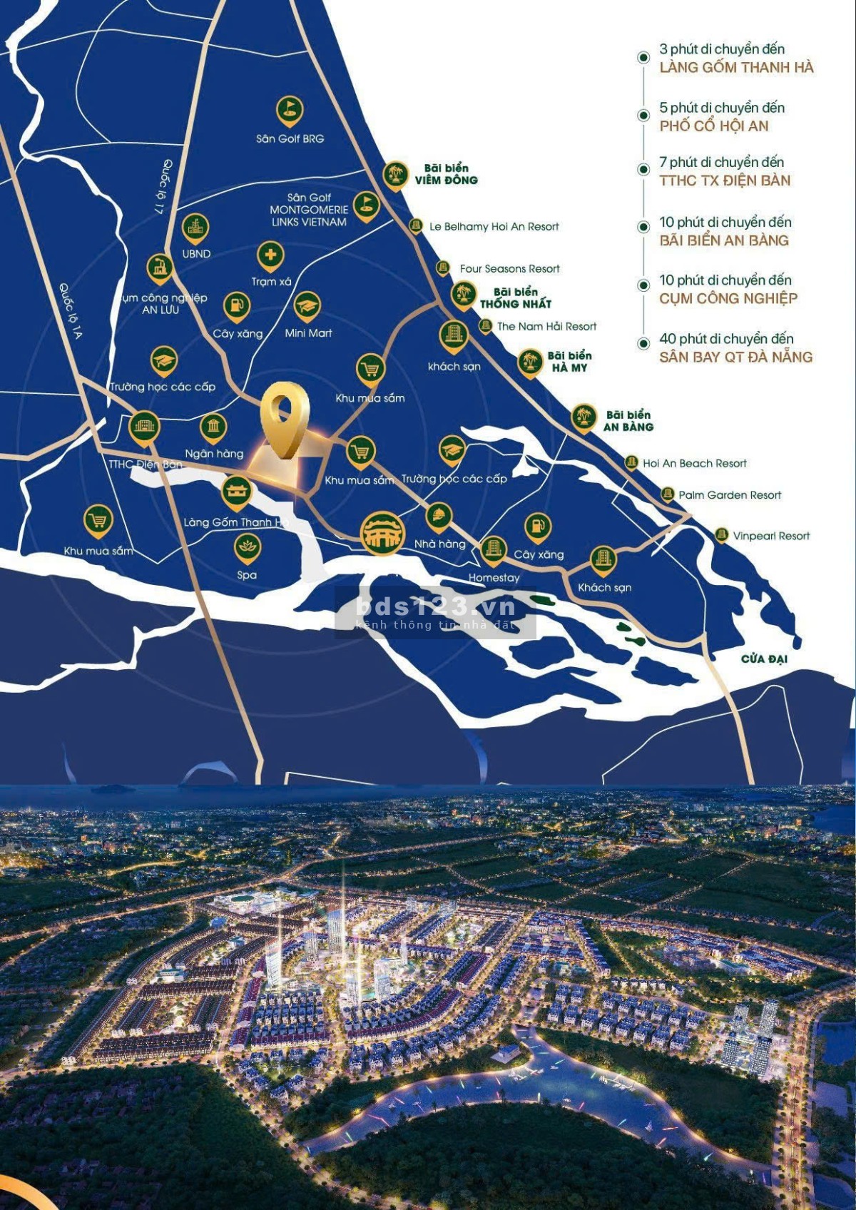 Đất nền liền kề sổ đỏ ngay khu đô thị Hội An