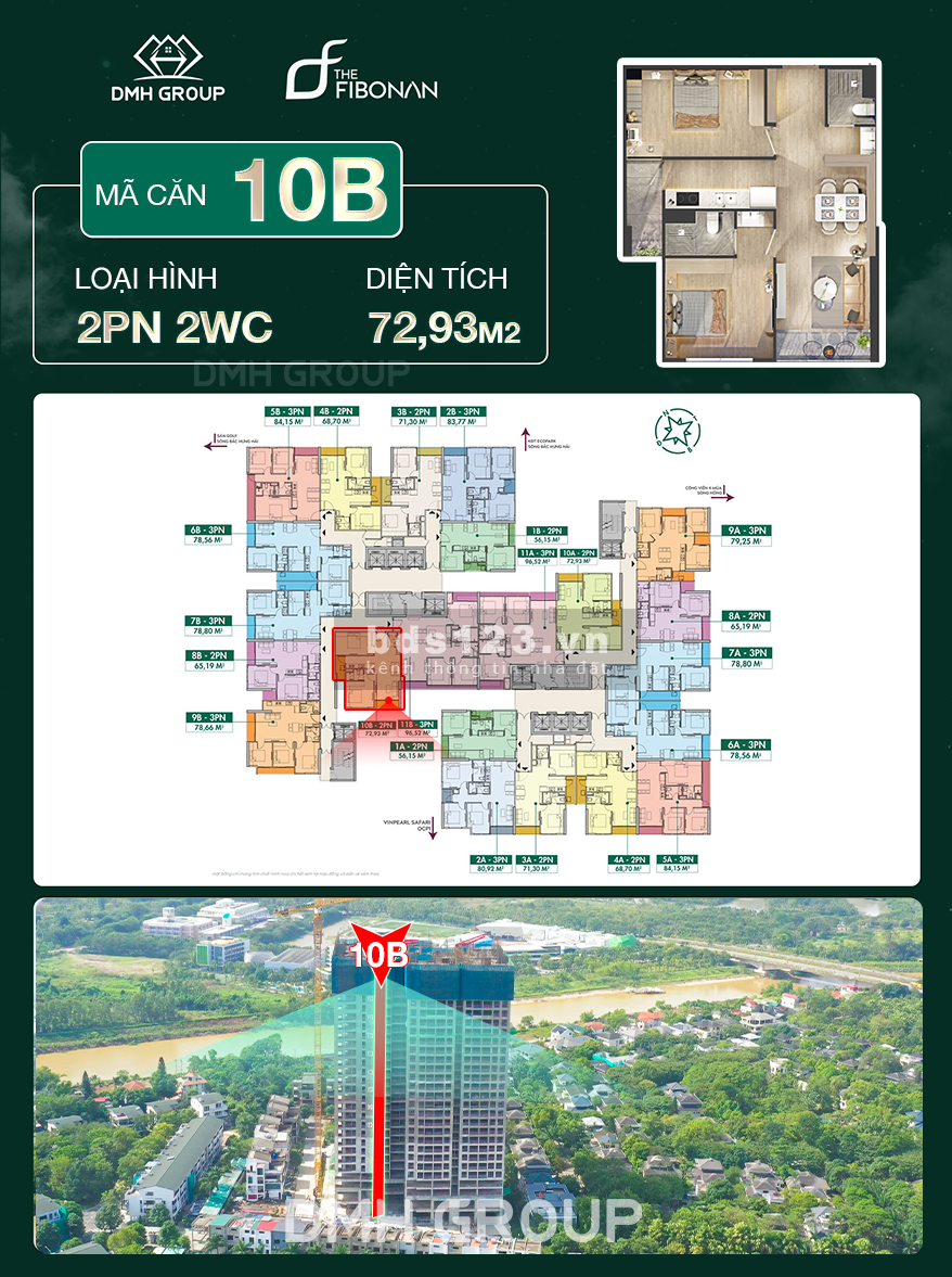 Cần bán căn hộ 2 phòng ngủ, diện tích 73m2, Toà chung cư…