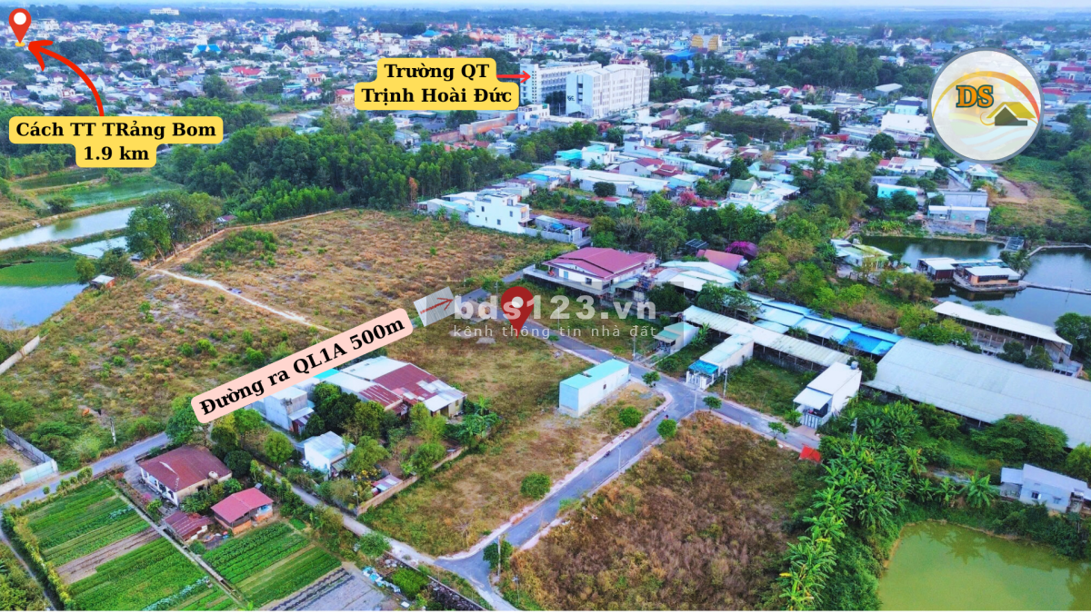 [Bán đất] BÌNH MINH - TRẢNG BOM. DT 6x19m2 lô góc, Gần nhà thờ giáo xứ Trà Cổ