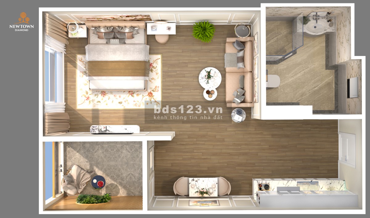 [Bán nhanh] căn 1PN, giá 2tỷ970, sổ hồng lâu dài, hàng ngoại…