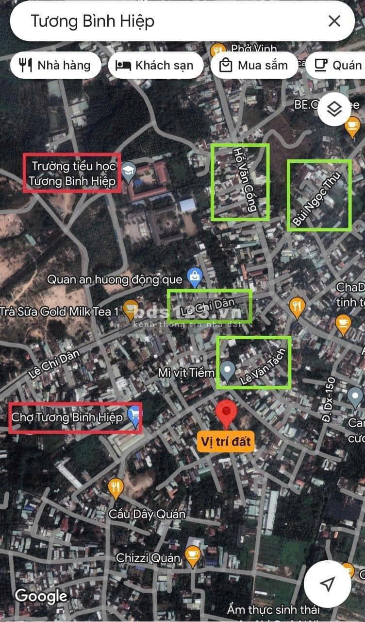 Đất thổ cư siêu đẹp 84m2 đường Lê Văn Tách Tương Bình…