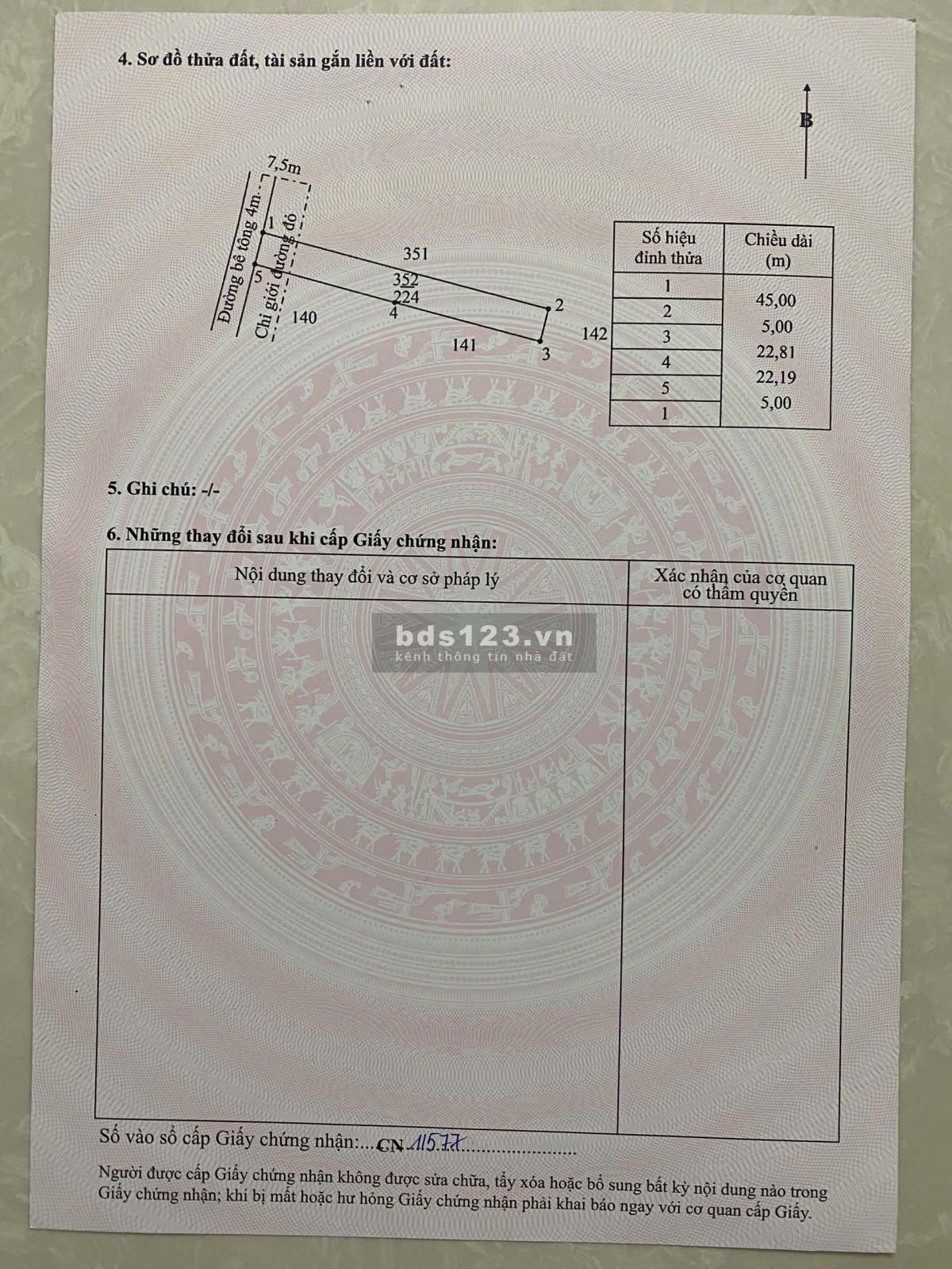 Bán lô đất 5x45 thổ cư 100% đối diện TT hành chính công xã…