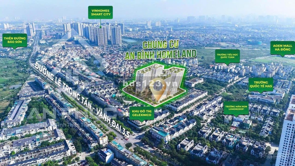 Chung Cư Cao Cấp AN BÌNH HOMELAND Cạnh Aeon Hà Đông, 67m2-Giá…