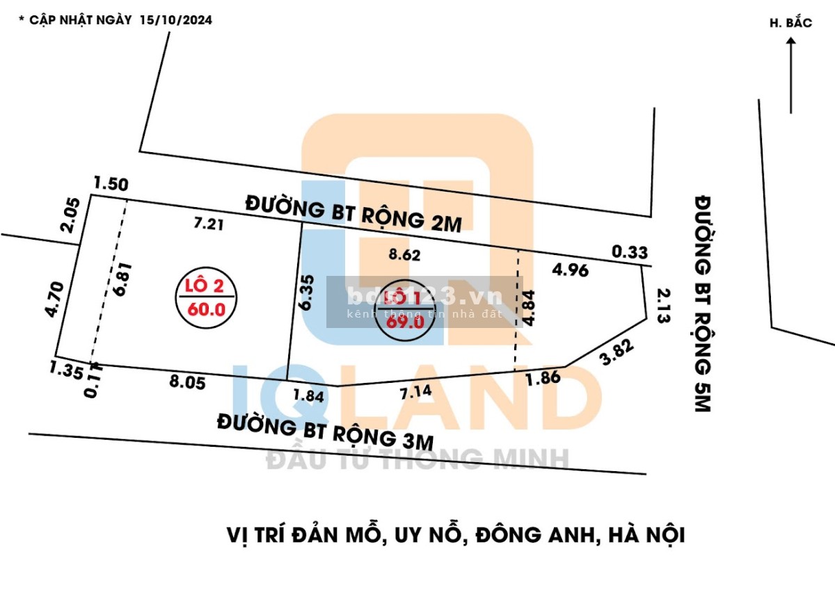 Bán đất Đản Mỗ – Thoáng, vị trí đẹp