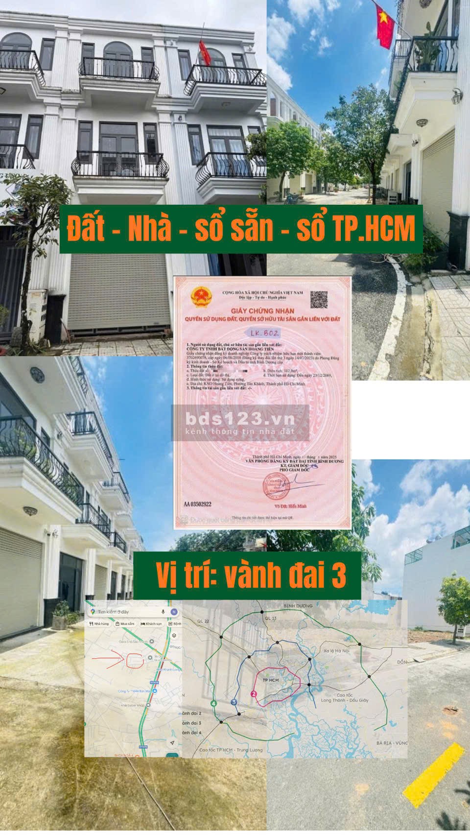 Bán Nhà Phố P.Tân Khánh TP.HCM - 4PN, 3WC - Miếu Ông Cù vào 500M