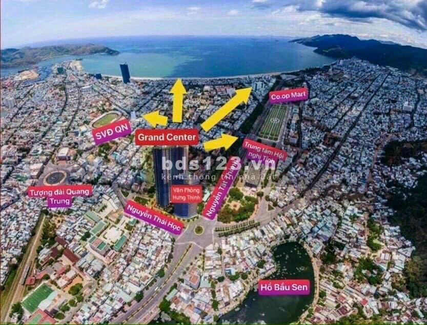 Căn hộ Cao cấp 4 mặt tiền trung tâm TP. Quy Nhơn, view biển, (1PN - 50m2)