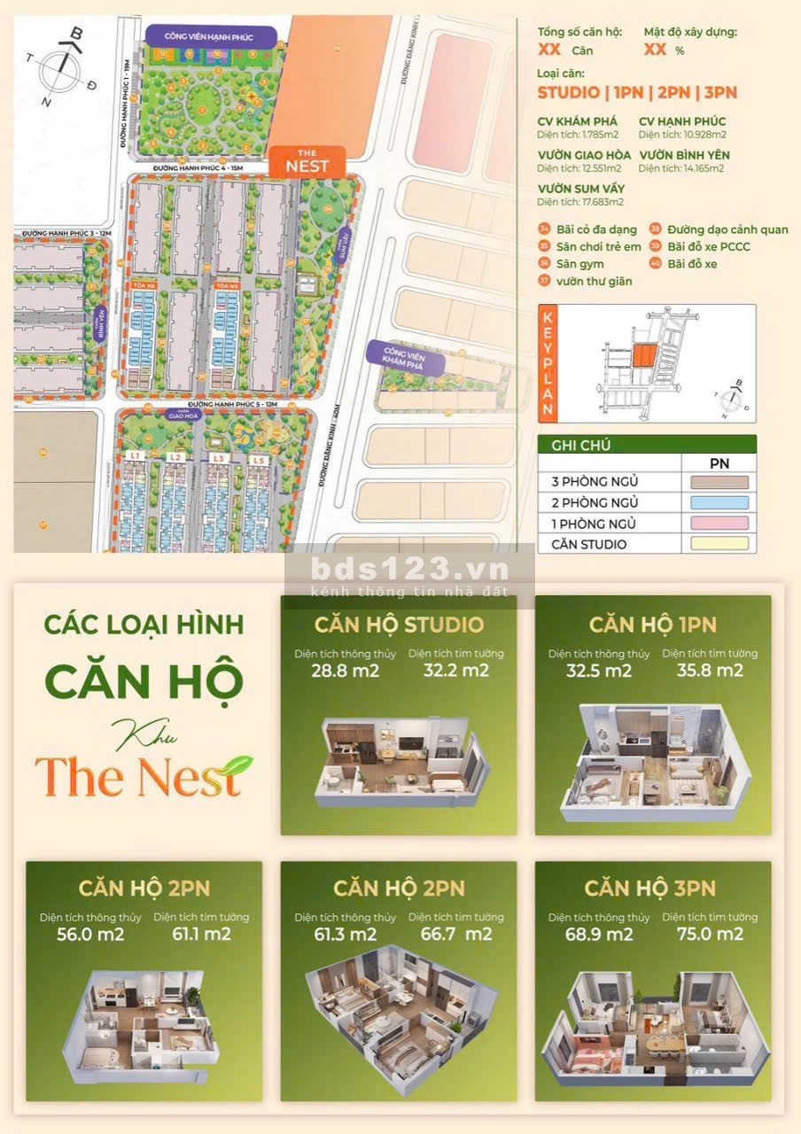Bán căn hộ Vinhomes 2 ngủ 2WC, giá chưa đến 25tr/m2, pháp lý…