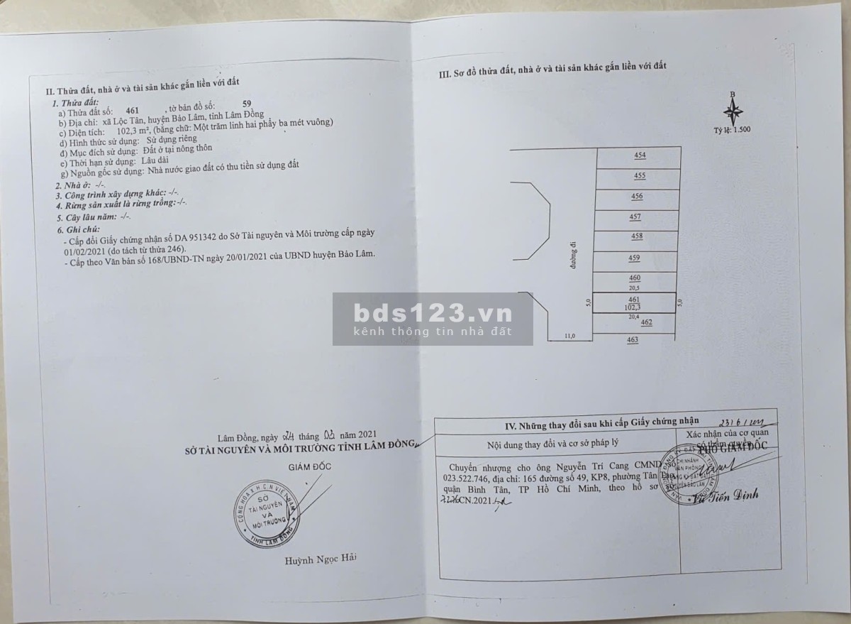 Đất nền full thổ cư – Trung tâm Bảo Lộc – Hạ tầng hoàn…