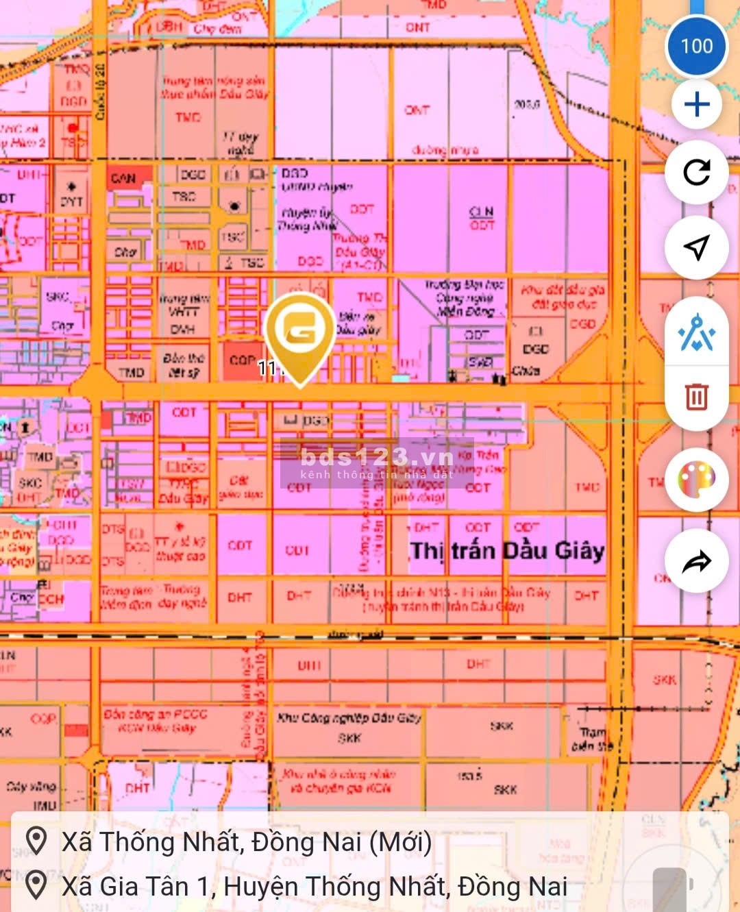 Đất mặt tiền QL1, vị trí KD giá gốc 1,99 tỷ tại thị…