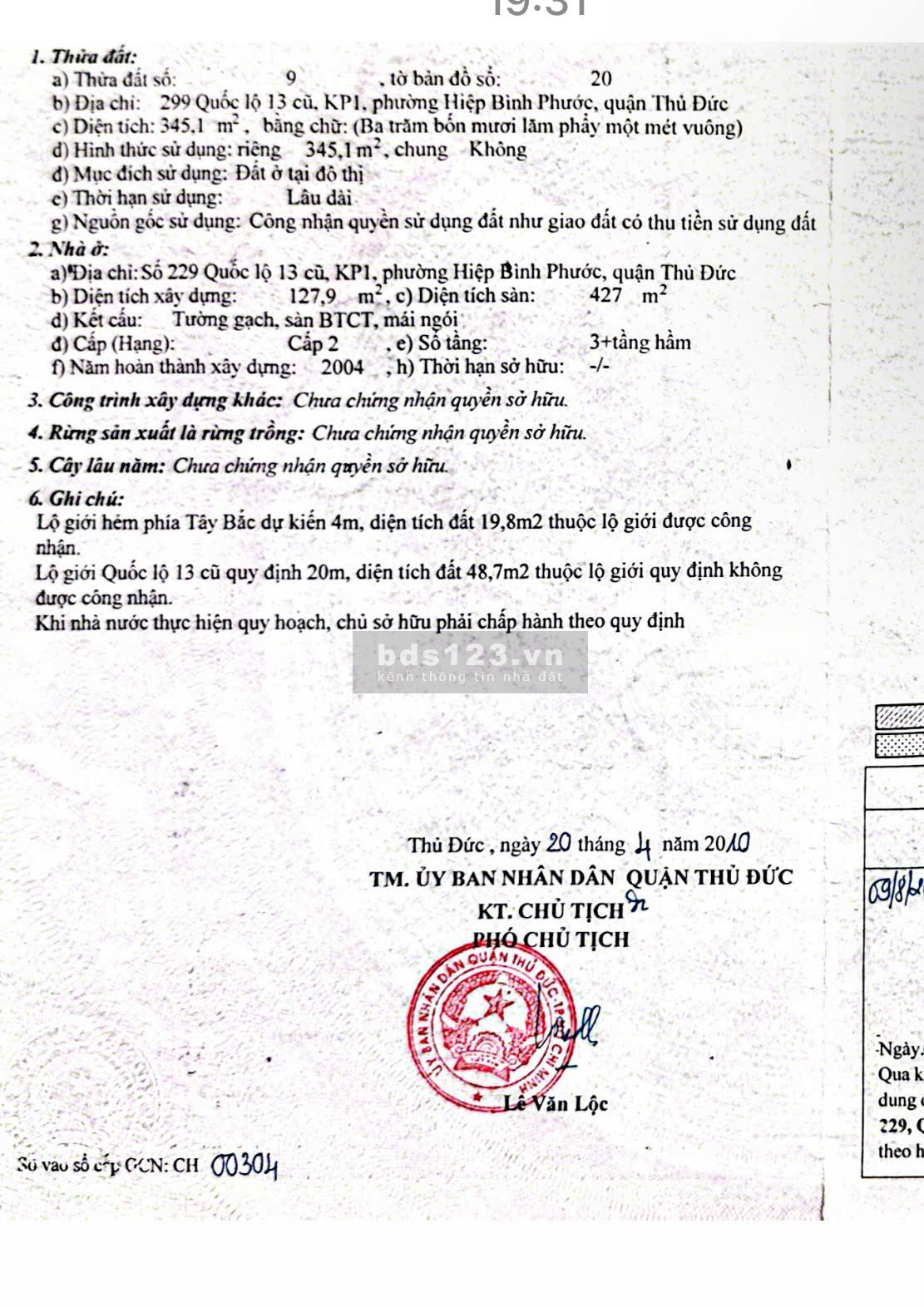 Bán đất mặt tiền đường Quốc Lộ 13 cũ Hiệp Bình Phước,…