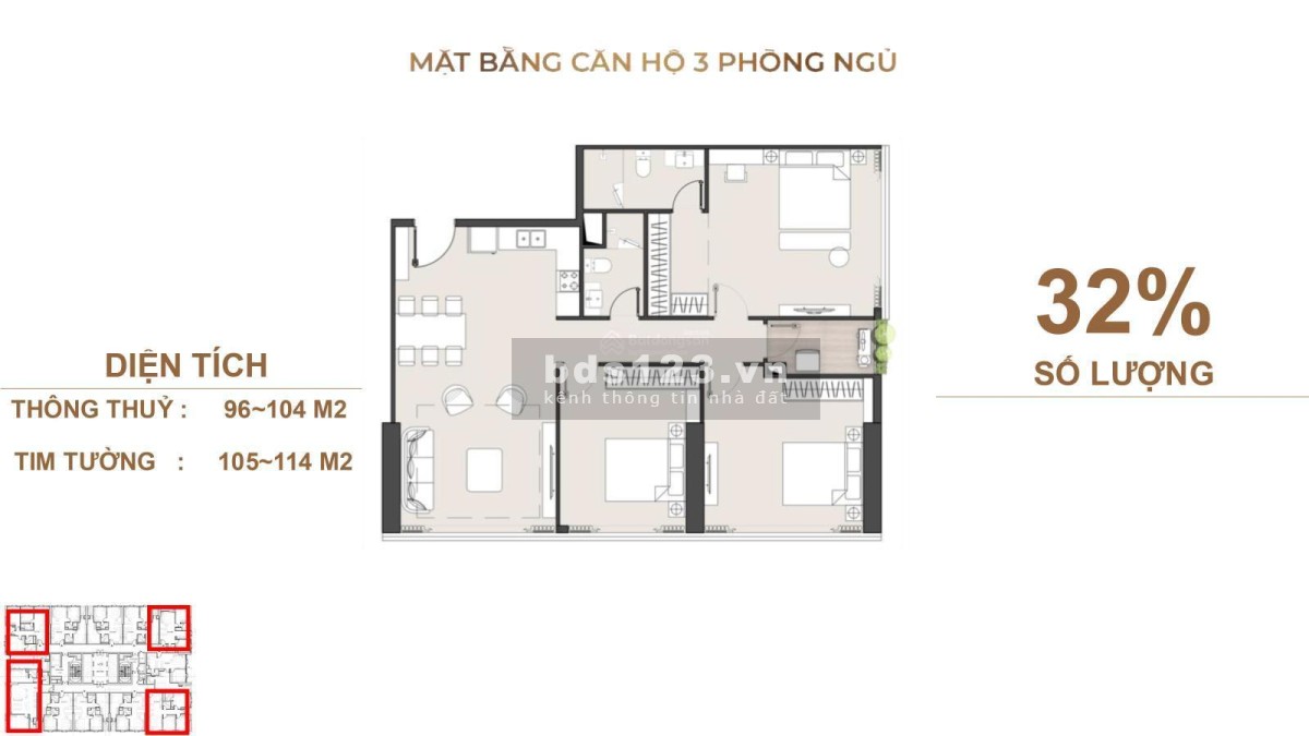 Bán căn hộ 3PN, 102m2, 7,5 tỷ tại Sunshine Sky City, Tân Phú, Q7,…