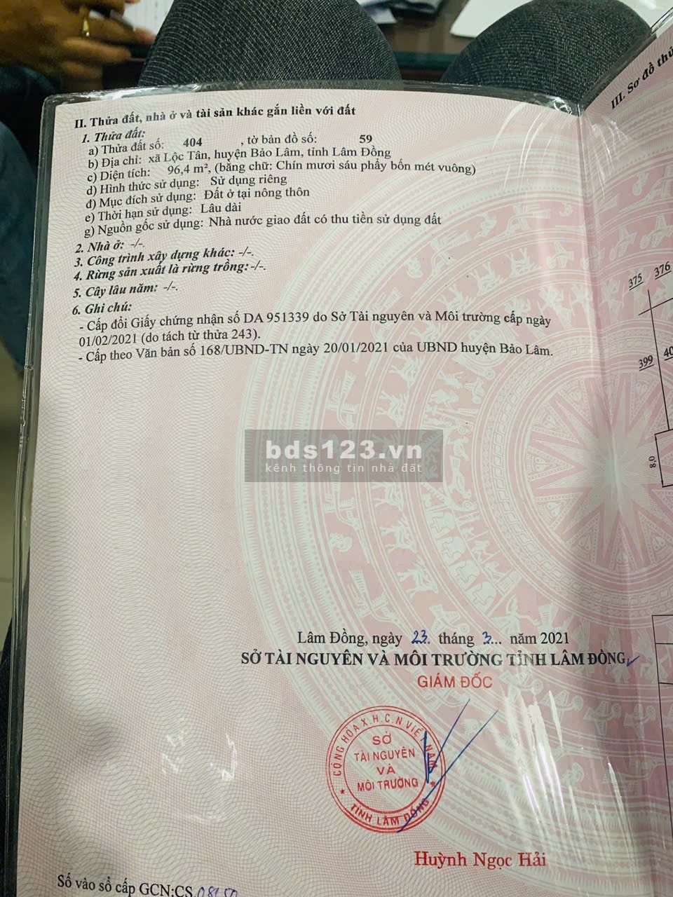 Chính chủ gửi bán lô đất nền cạnh Làng Pháp Bảo Lộc -…