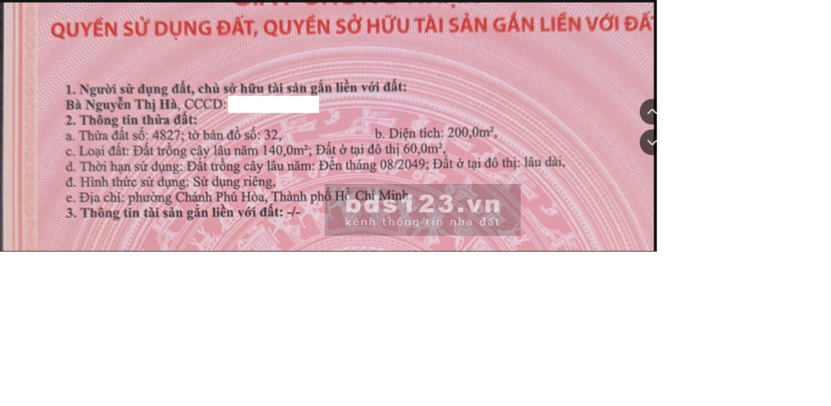 ĐẤT ĐẦU TƯ VỊ TRÍ ĐẸP GIÁ MỀM CHÁNH PHÚ HÒA BẾN CÁT BÌNH DƯƠNG SÁT VISIP2