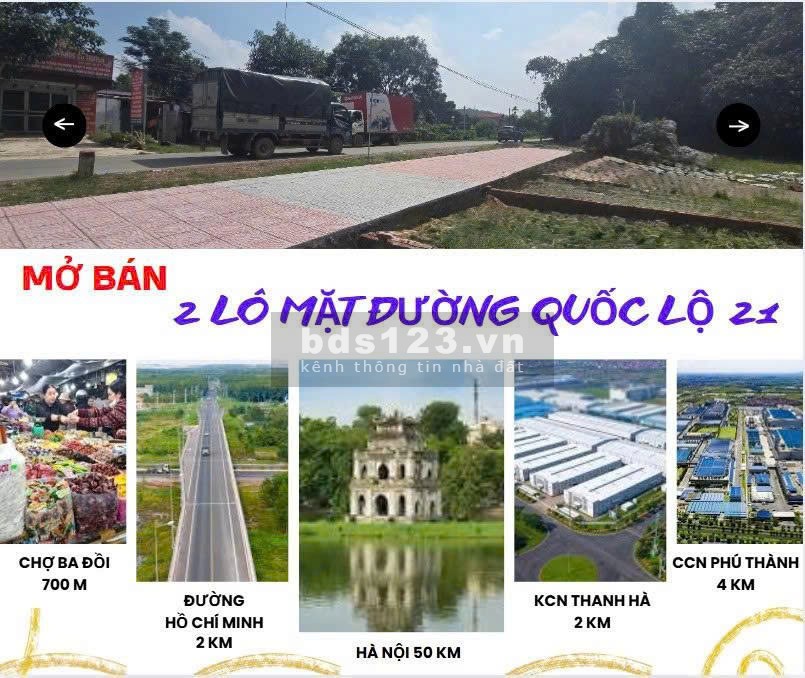 Đất Mặt Đường Quốc Lộ 21 – Trung Tâm Ba Hàng Đồi – Cơ…