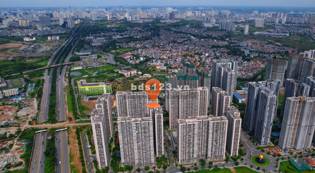 Căn shop nằm tại dự án Vinhoms Smart City