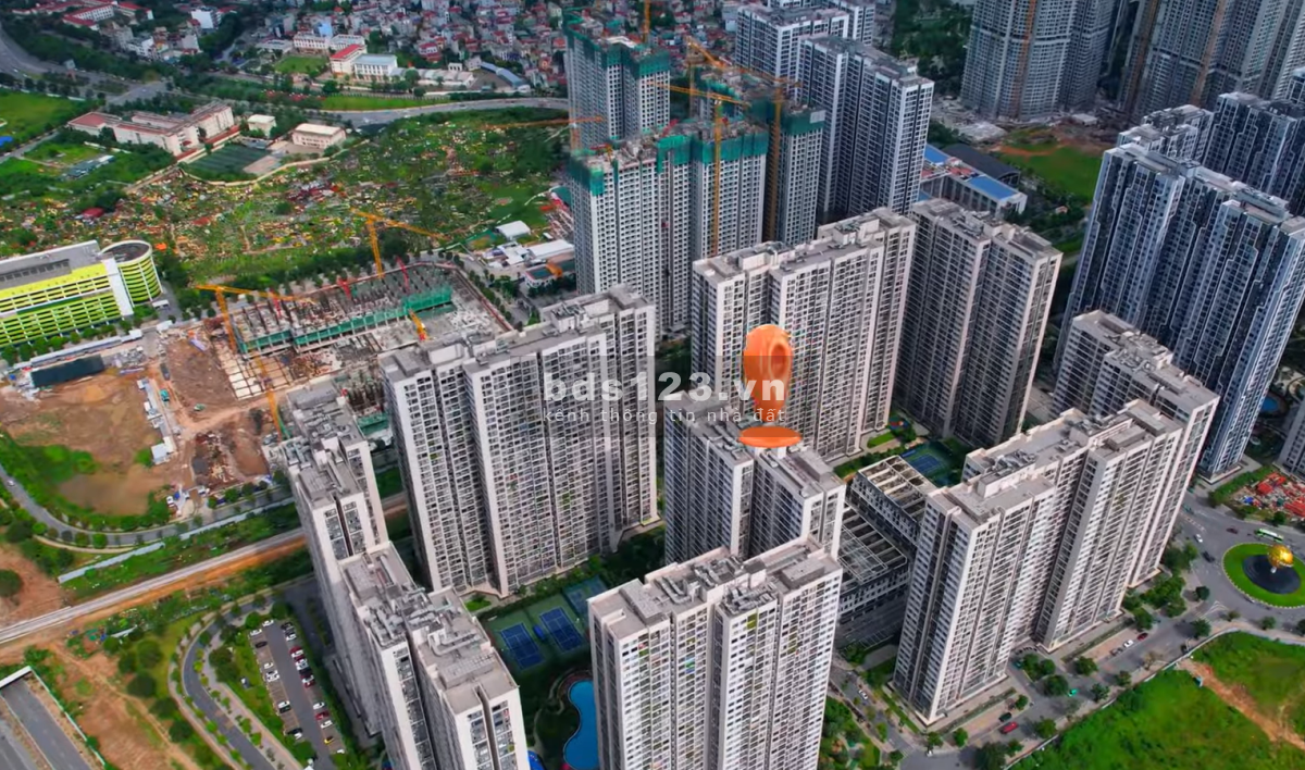 Căn shop nằm tại dự án Vinhoms Smart City