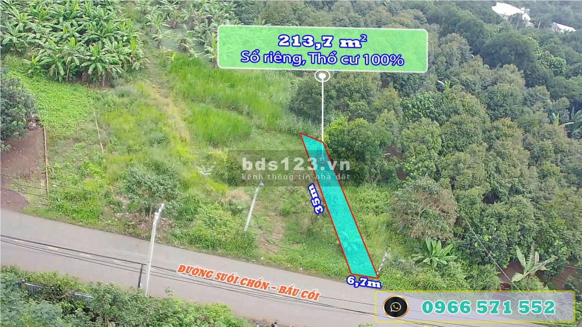 Bán Đất Thổ Cư MT Đường Nhựa “Suối Chồn-Bầu Cối”. P…