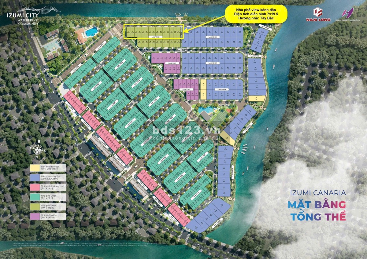 Sở hữu ngay nhà phố compound ven sông Izumi City, giá từ 7.2 tỷ/căn, TT theo tiến độ đến 36 tháng