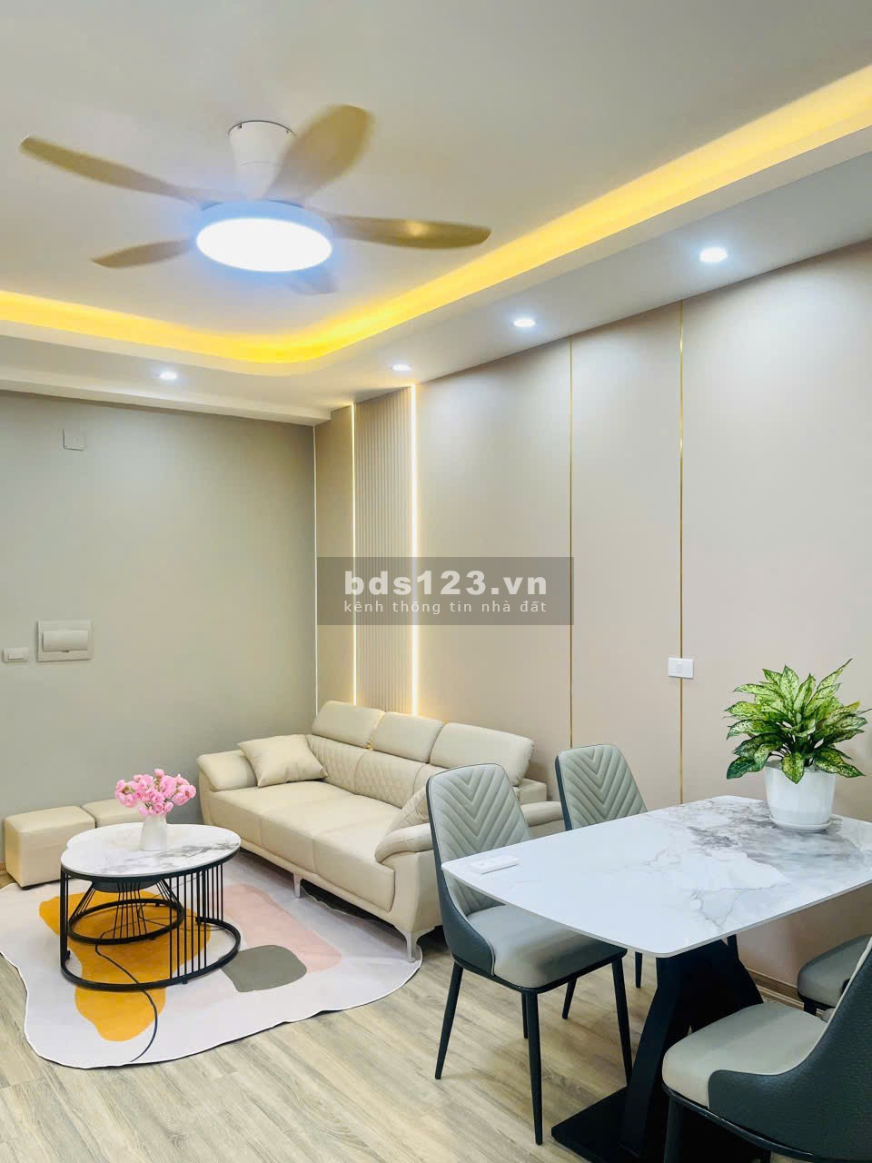 Căn hộ khóa vân tay, 2 phòng ngủ, 2WC, 68,35 m²