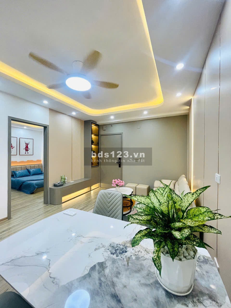 Căn hộ khóa vân tay, 2 phòng ngủ, 2WC, 68,35 m²