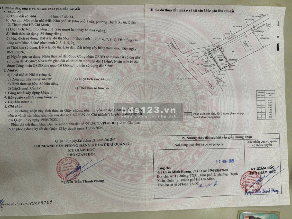 Đất Giá Rẻ Thạnh Xuân 13 – 5.7x11m – Sổ Riêng – Gần…