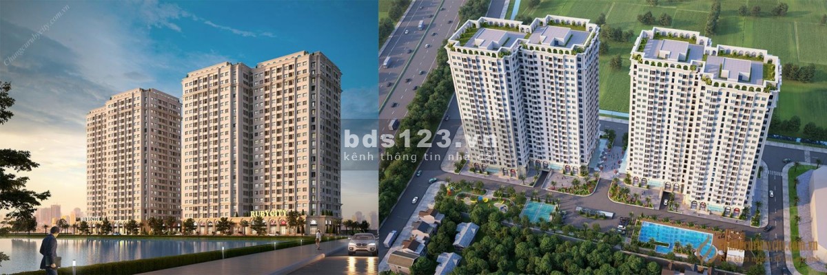 Bán căn hộ 2 phòng ngủ 54,6 m² tầng 10+B1 Ruby City CT3, Phúc…