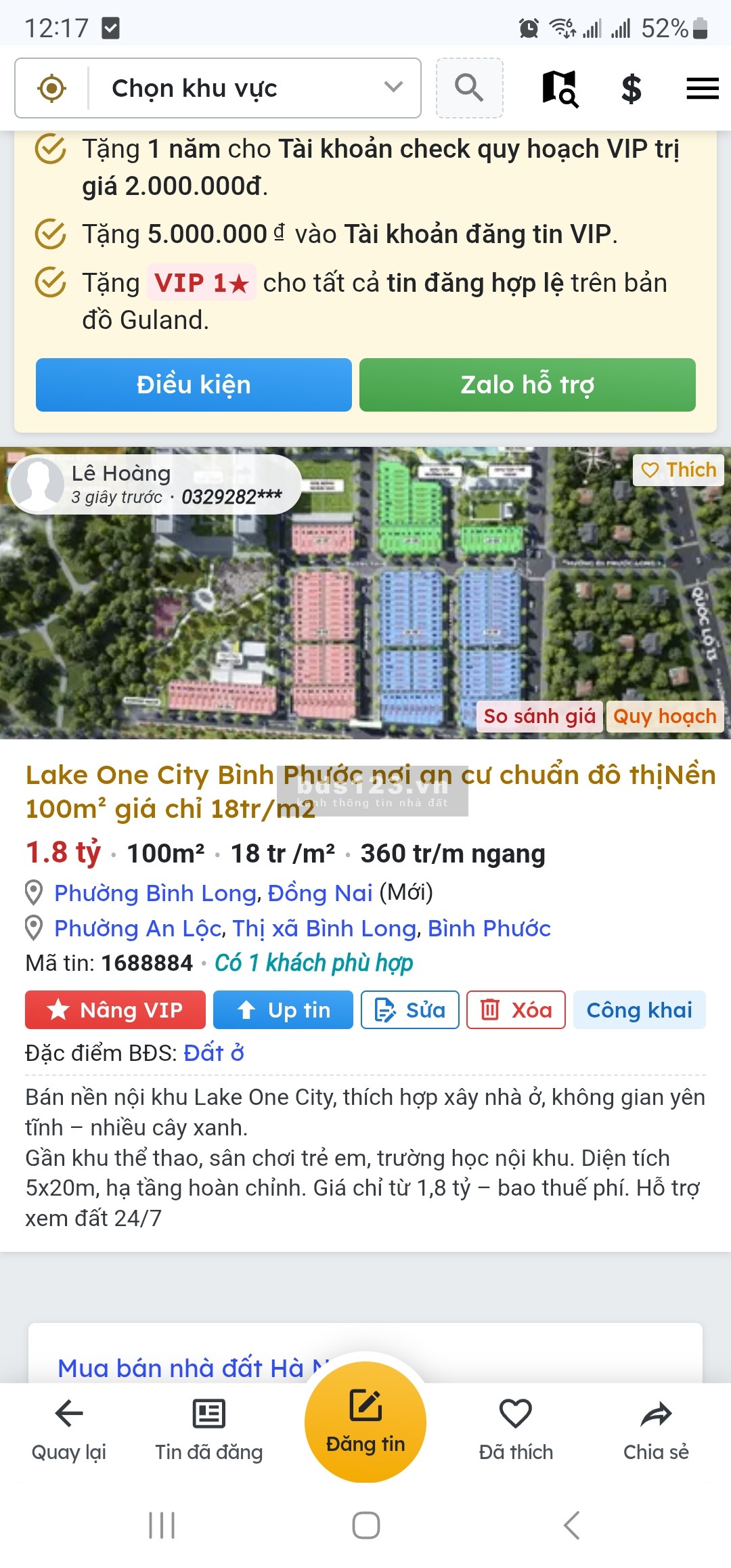 Lake One City Bình Phước nơi an cư chuẩn đô thịNền 100m²…