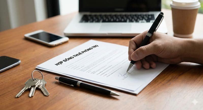 Ký hợp đồng thuê phòng trọ là bước quan trọng để bảo vệ quyền lợi của bạn.