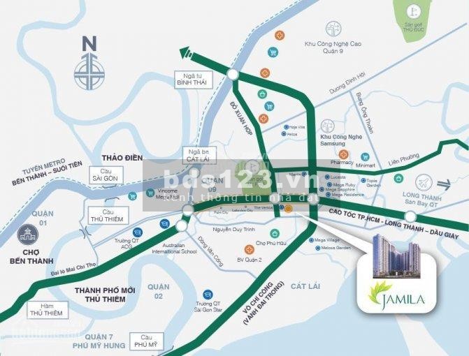 Bán Căn hộ Jamila Khang Điền – Layout đẹp nhất: căn góc 3pn…