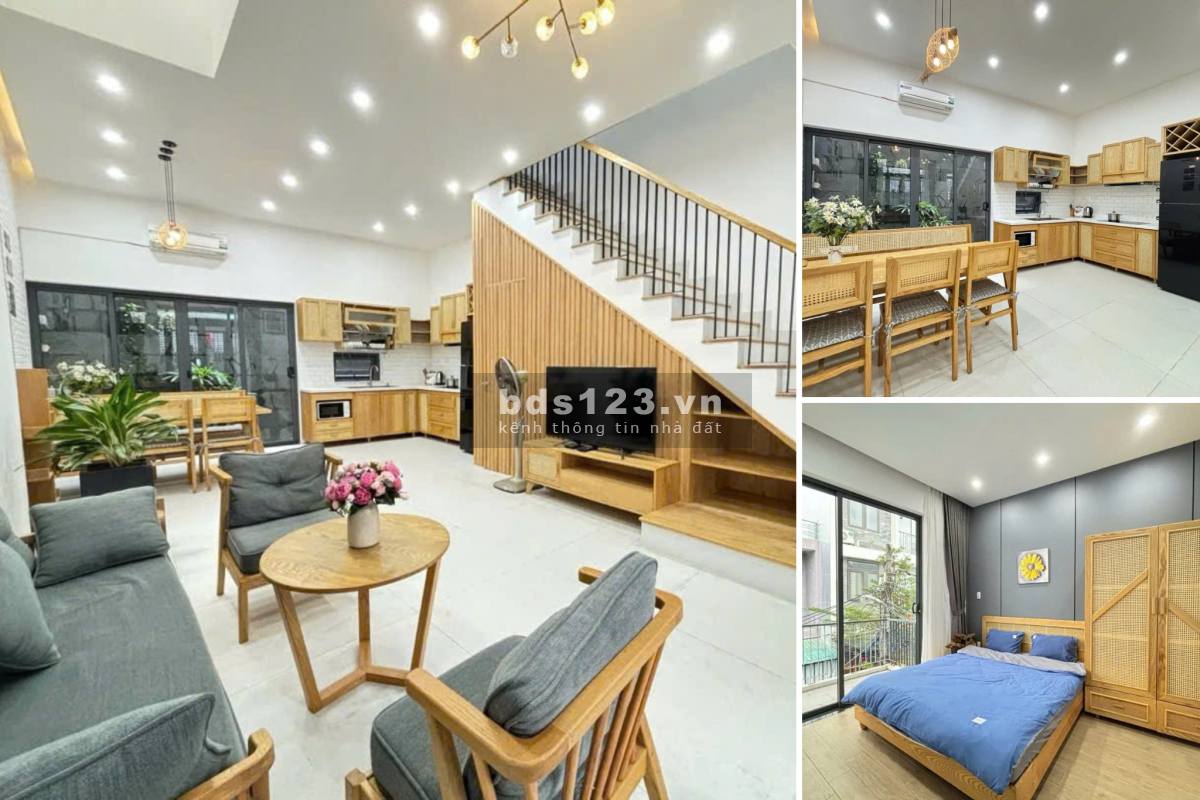 CHO THUÊ NHÀ NGUYÊN CĂN 3 PHÒNG NGỦ, FULL NỘI THẤT Ở NGAY PHỐ…